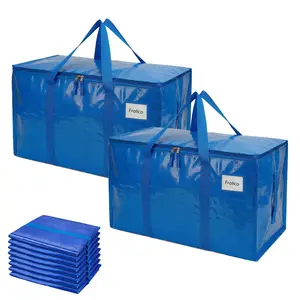 Extra Large Moving Bags Heavy Duty with Zippers & Carrying Handles, Durable Storage Bags Moving Boxes for Closet Organizers and Storage， Water Proof outdoorfun