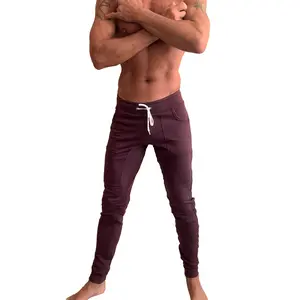 **Winter Edition** Luxury-Fleece Long Cuffed Jogger & Yoga Sweat Pants (Burgundy)