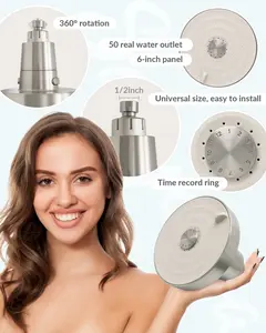 Luxury Flitered Shower Head for Hard Water Softener - Kdf-55 Filter Dermatologist Recommended for Softening Hard Water to Advanced Filtration for Hair And Skin, BNP