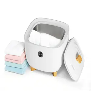 20L Electric Towel Warmer Bucket with LED Display - Collapsible Portable Bathroom Towel Heater - Heating & Drying Modes Timer Rack Unit with Auto Shut-Off for Home, Spa, Travel, 245 Chars