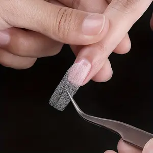 20 pieces Natural Glass Fiber Sheet Set for Manicure Extensions - Anti-Cracking, Phototherapy, and Easy to Apply