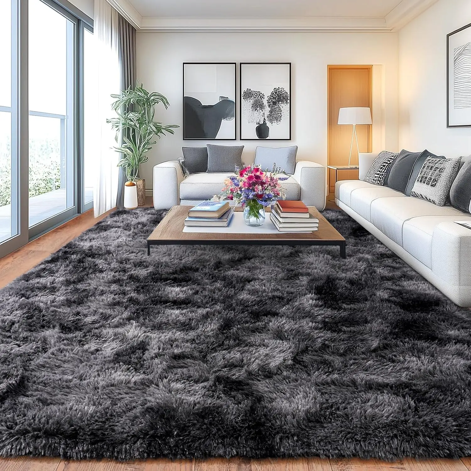 BOOPBEEP Rug For Bedroom Rugs For Living Room,Shaggy Area Rug Living Room Rugs Bedroom Rugs,Super Soft Cozy Rug Non-Slip Carpet For Bedroom Decor, rugs for room men Room Decor Home Decor, rug floor mat fuze rug