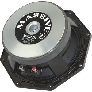 Massive Audio MC8II 8" 200W 8 Ohm Mid-Range Speaker with Cast Aluminum Basket & Reinforced Paper Cone - Watts Smartphone