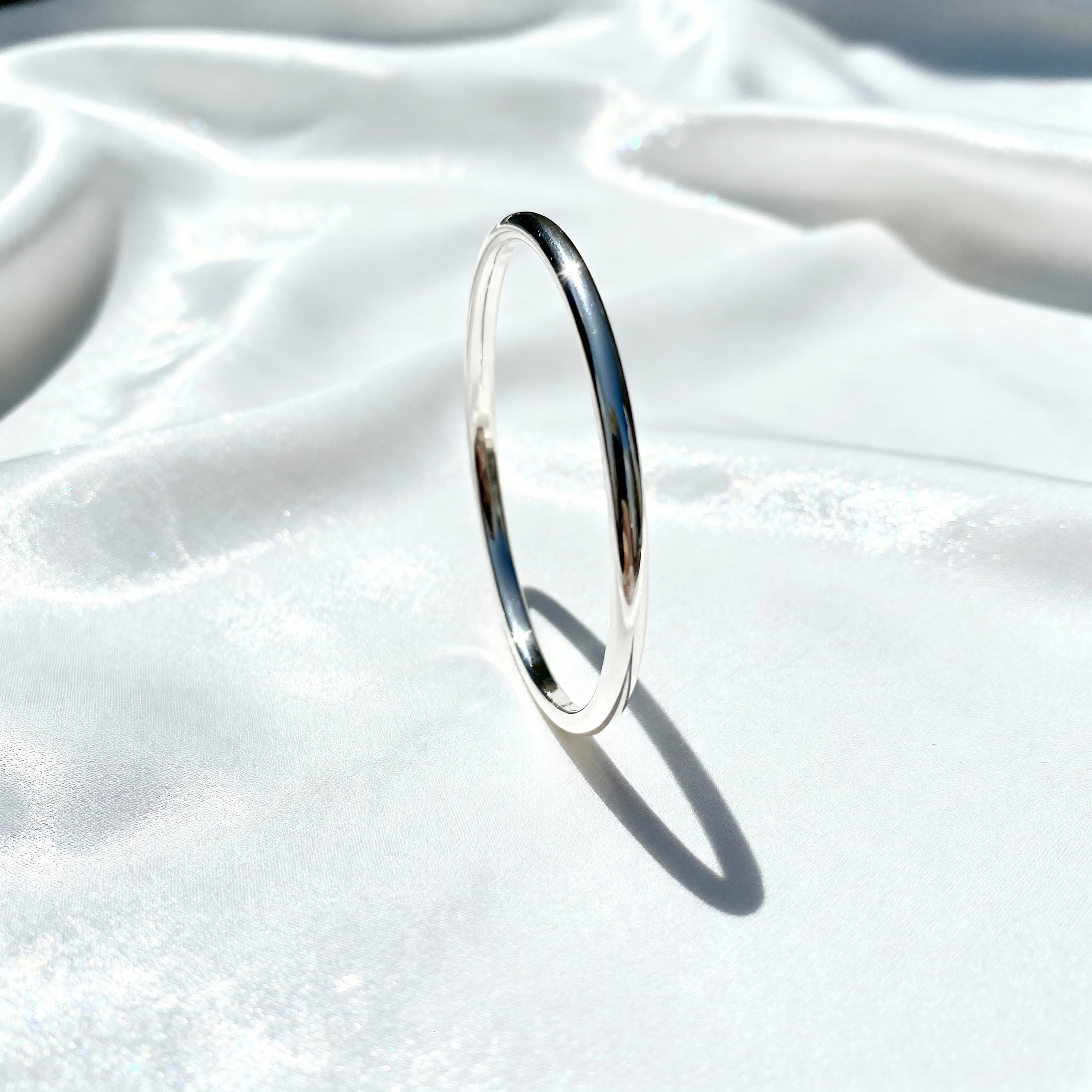 PURE Silver handmade Punjabi religious Sikh kada bangle | Unity and God's eternity | Made in USA
