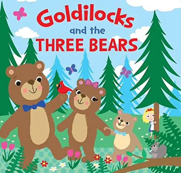 Goldilocks and The 3 Bears Classic Literature Board Book - 7x7 in Format