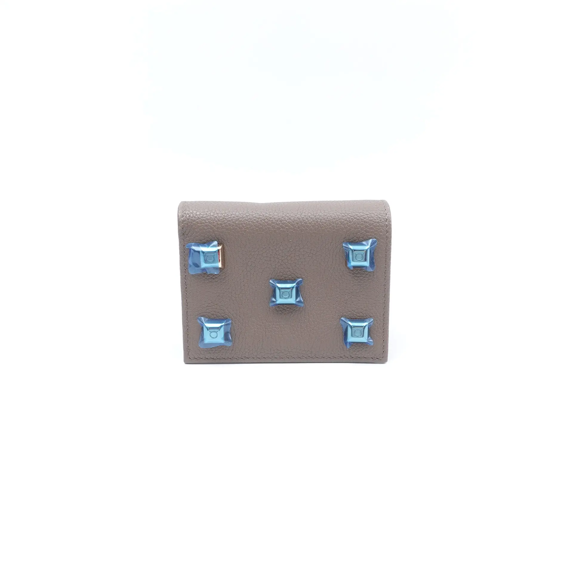 Pre-owned SALVATORE FERRAGAMO Calfskin Small Leather Goods Ferragamo Brown Wallet T10422923