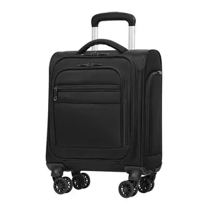 Underseat Carry On Luggage Suitcase Softside Lightweight Rolling Travel Bag Spinner Suitcase Compact Upright 4 Dual Wheel Bag