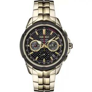 Seiko Coutura Quartz Chronograph 42.0 mm Black Dial Men's Watch (SSB440)