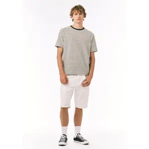 Parker Men's Slim Denim Shorts, Pure White - BM22775