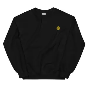 Duck Knife Embroidered Sweatshirt, Funny Duck Meme Crewneck Sweater, Cut You Chick Sweater, Chick with Knife Sweater Athletic Classic