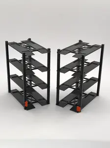 1:64 Scale 4-Tier Car Lift Set – Diecast Garage Diorama Accessories 2 pack Cars NOT Included
