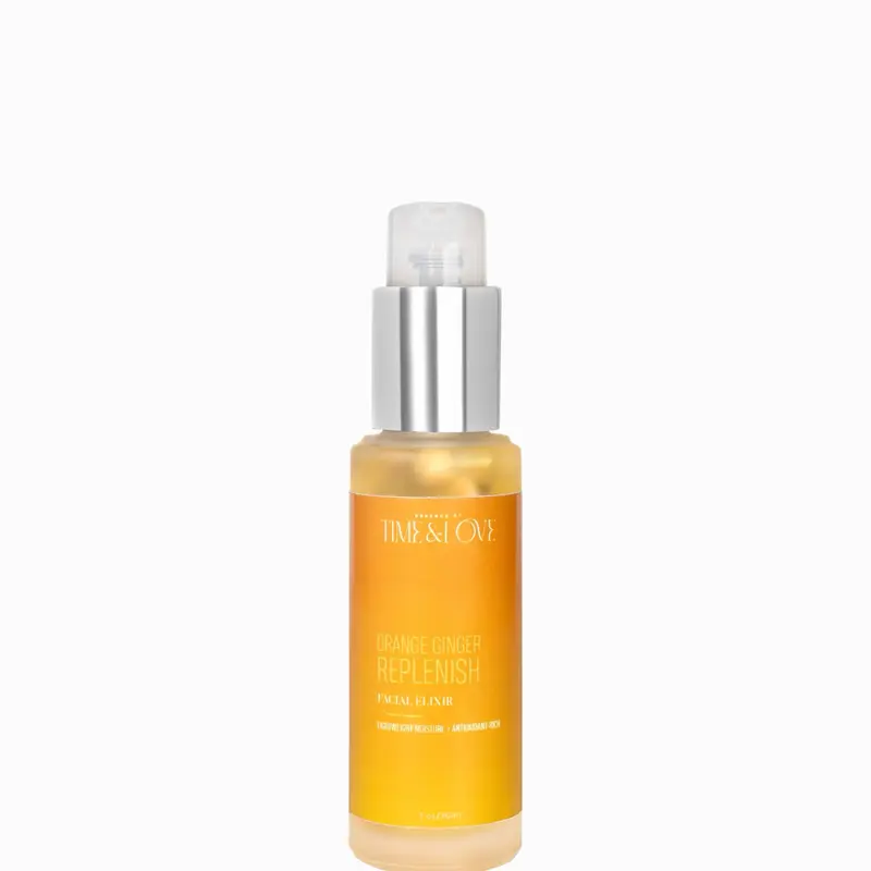 Orange Ginger Replenish Facial Elixir | Lightweight Hydrating Oil for Smooth, Radiant Skin care | Serums Comfort Radiance Infused With Calendula & Jasmine | Facial Moisturizer