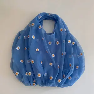 The Korean Daisy Mesh Tote Bag