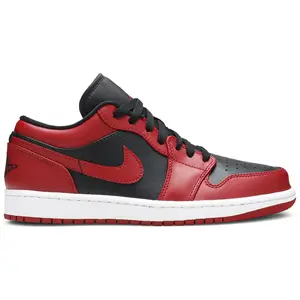 Nike Air Jordan 1 Low Reverse Bred 553558-606  Men's Fashion Shoes New