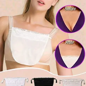 3pcs Elegant Floral Anti-Glare Bra Pads - Fashionable & Comfortable Lingerie Enhancer, Lace Knitted Padding For Women Womenswear Elegance Everyday Outfit Style