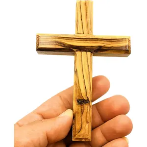 Bethlehem Olive  Wall  | 4.7"  Christian & Catholic Decor Christmas Wall   | Religious   Small Wooden  for Wall Decor cruz de madera pequena