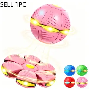 Magic Meta Ball Toy - Magic Bouncing Ball with Lights, Children Bouncing Ball, Parent-Child Interaction, Dual Form, 6 Lights