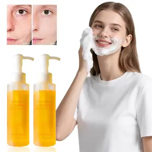 Amococo - Turmeric Vitamin C Gel Cleanser 120ml Hyaluronic Acid Facial Wash - Mild Foaming Formula Deeply Cleans Pores Removes Excess Oil Hydrates Skin Suitable for All Skin Types
