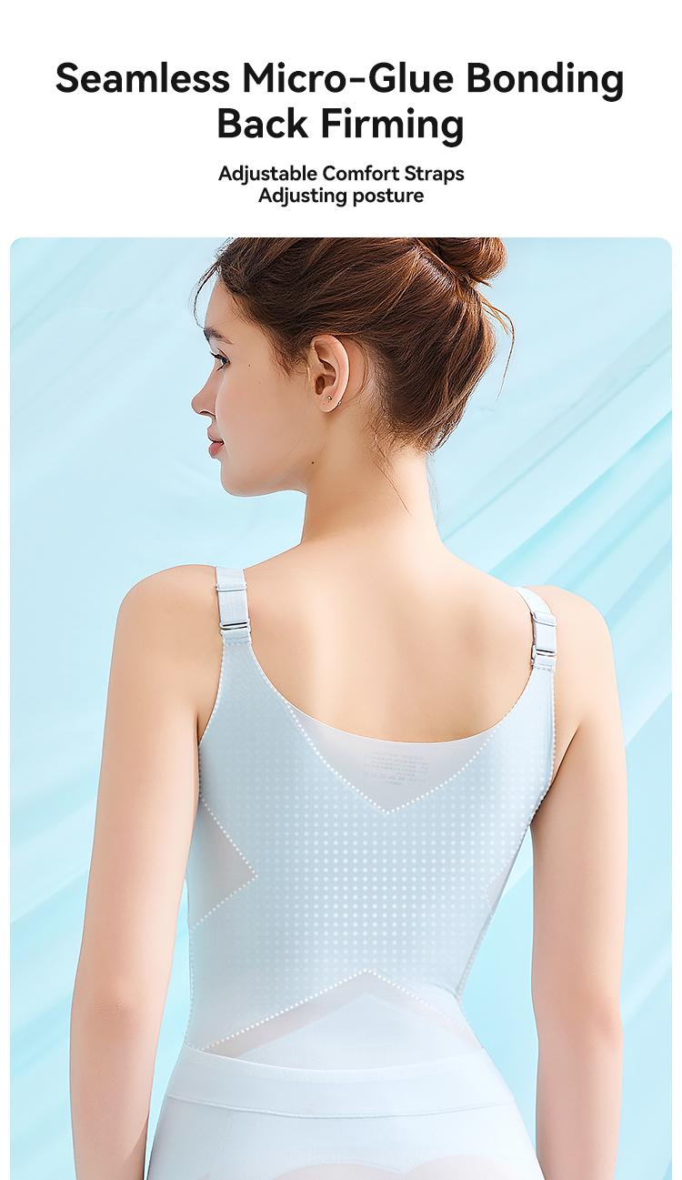 [KakaPeople Icy-Slide Bodysuit] Tummy Control Butt Liftter Faja Shapewear Ultra Thin Breathable Cooling Shapewear Bra Free Tummy Control Butt Lifter Seamless Body Shaper For Summer