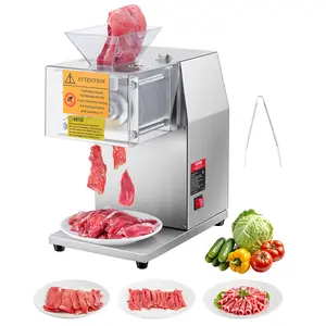 VEVOR Meat Cutter Machine, 850W Meat Slicer, 551 lb/h Commercial Meat Cutting Machine Stainless Steel, 5 mm Thickness, Detachable Blades, Electric Food Slicer for Home Kitchen Restaurant Supermarket