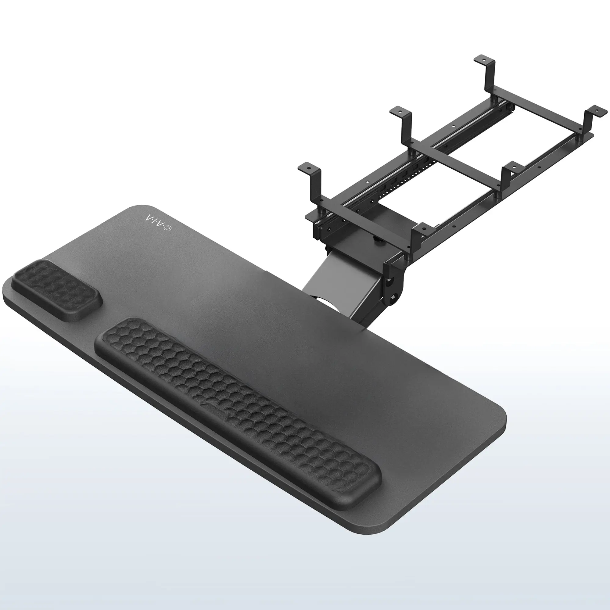 Premium Under Desk Desk Mount Computer Keyboard Tray, Space-Saving Accessory for Office & Computer Use