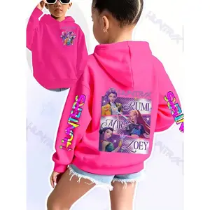 Girl Kpop Devil Hunter Series Hoodie, Rumi Mila Zoe Cartoon Print, Spring and Autumn Fashion Casual Sweatshirt, Christmas Gift IdeaRAIMENTRY