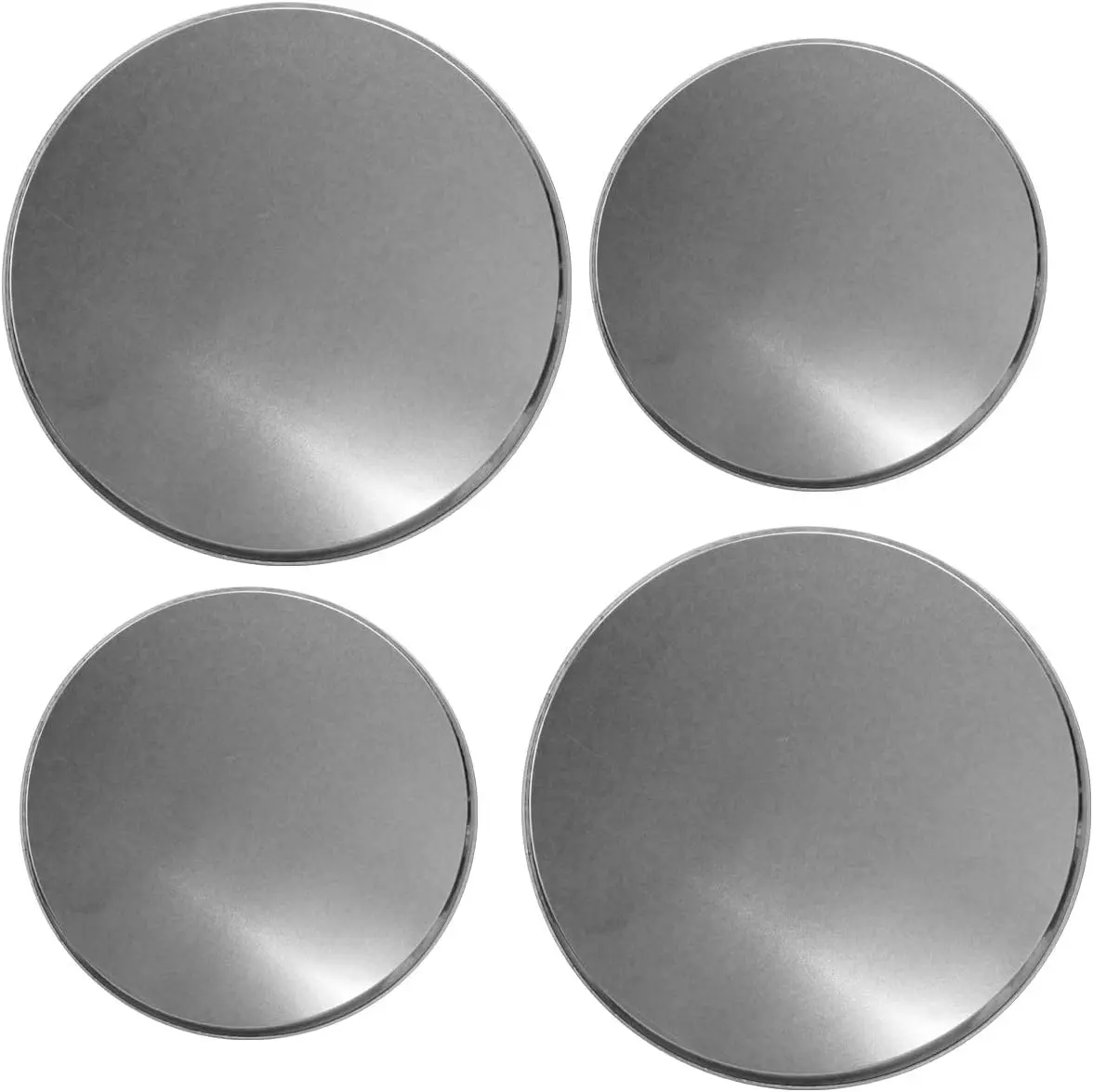 Electric Stove Burner Covers, Set of 4, Stainless Steel Look