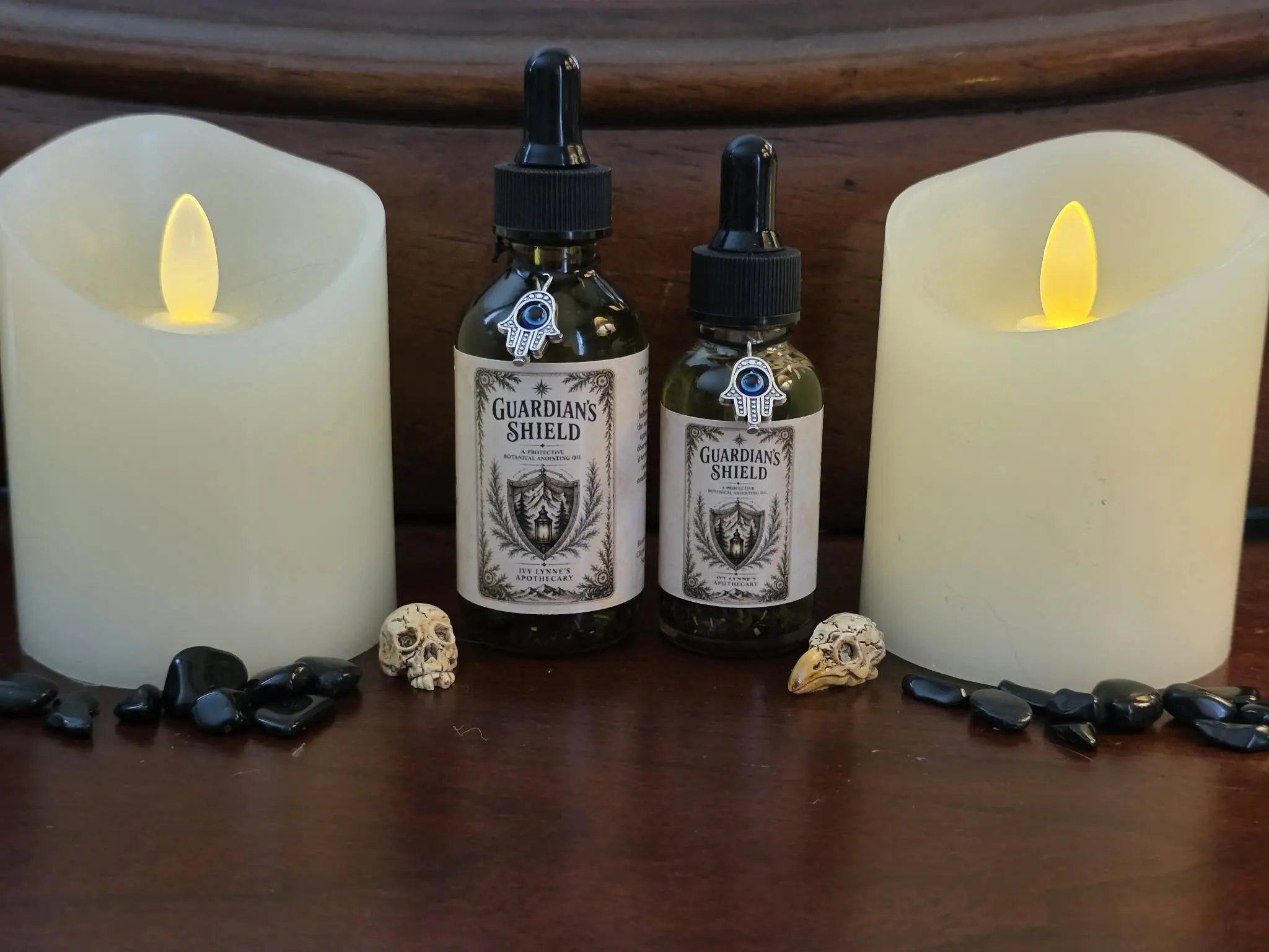 Guardian's Shield Ritual Oil | Handcrafted Botanical Anointing Oil | Spiritual & Symbolic Apothecary Oil