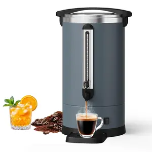 120 Cup (18L / 4.8 Gal) Double Wall Commercial Coffee Urn, Stainless Steel Hot Water Dispenser – Large Capacity Coffee Maker for Buffet, Catering, Wedding or Gathering