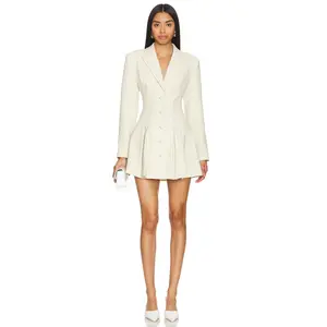 Camila Coelho Daytona Blazer Dress in Beige