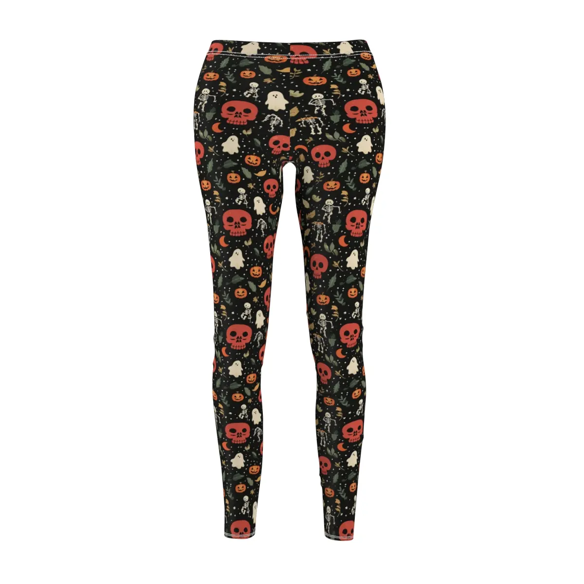 Ghost, Pumpkin, Skeleton Women's Casual Leggings
