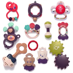 Baby Rattles Toys,12pcs Grab Shake Rattles and Sensory Teethers, Baby Teething Toys Set,for Babies Hearing Development, Boy Girl Toy, First Present for Newborns and Infants 0-3-6-12 Months