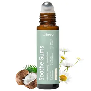 1-2 Pack Teething Roller: All-Natural Baby Teething Oil Roller for Gentle Relief - Safe & Soothing Teething Solution for Infants