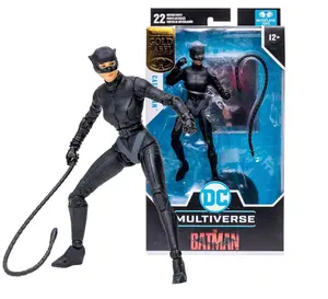 McFarlane Toys Catwoman Mask Halfway (The Batman) Gold Label 7"" Figure, Black