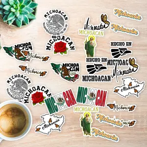 Stickers Pack 20 Pcs Michoacan Waterproof Colorful Skateboard Laptop Water Car Bike Guitar Bumper Aesthetic Luggage Bottle Vinyl