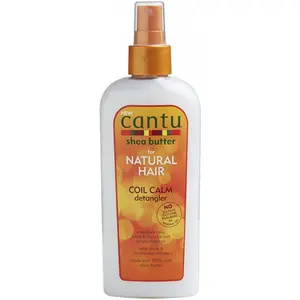 Cantu Shea Butter Coil Calm Detangler Mousse - 8 oz, Moisturizing Cream Cleanser for Natural Hair, Hydrating Haircare Styling Product
