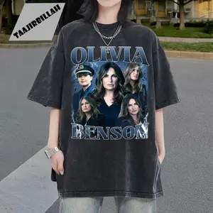 Olivia Benson Vintage 90s T-Shirt, Law and Order Unisex Tee