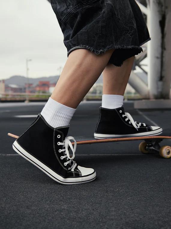 Saguaro Roam I - High Top Barefoot Shoes - Game-changing Comfort - Unisex Lightweight Canvas Athletic Training Sneakers