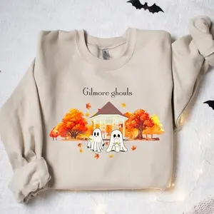 Stars Hollow Fall Leaves Gilmore Sweatshirt, Gilmore Ghouls Cute Halloween Shirt Fall Sweatshirt For Women, Gift for Her