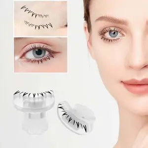 2pcs  Lower Eyelash Stamp Lower Lash Reusable Silicone Lash Pad DIY Lower Lashes Extensions For Make Up Beginner Cosmetics Makeup Tool