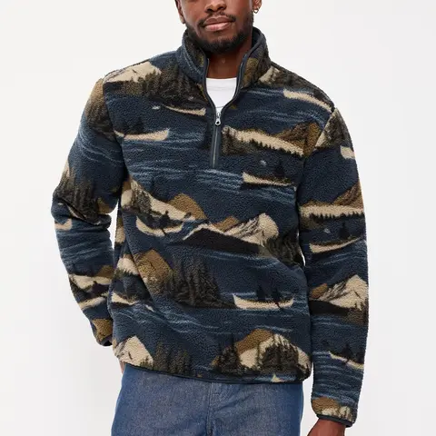 Old Navy Men's Sherpa Quarter Zip