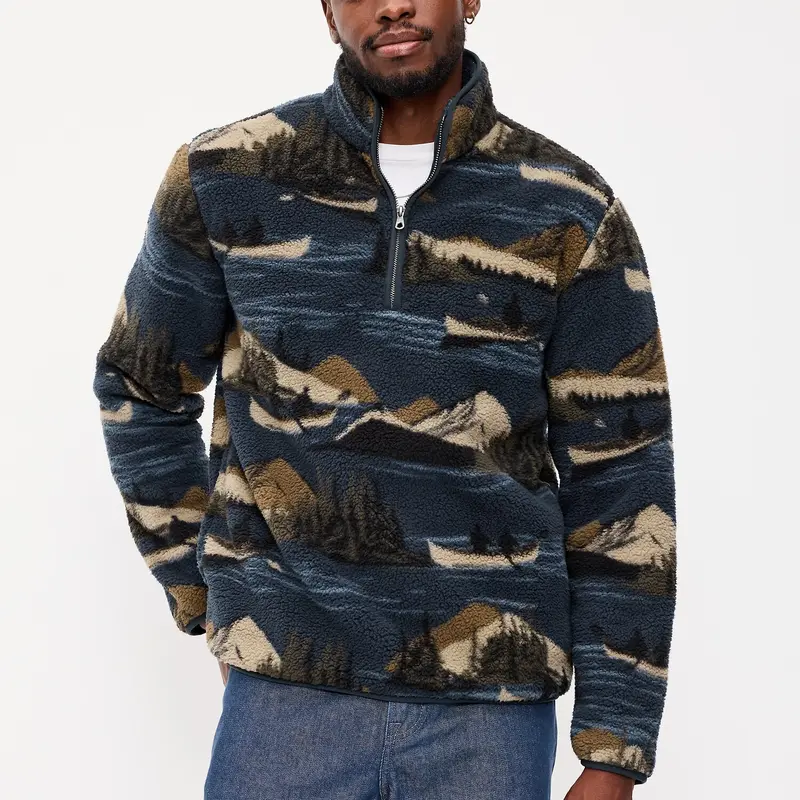 Old Navy Men's Sherpa Quarter Zip