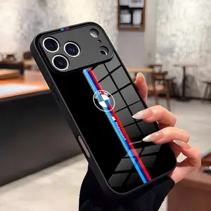 CooL A-Bmw-wS-Car Protective Phone Case for 17 Pro Max iPhone 16 Pro 15 12 11 13 Mini X XR XS 14 Plus SE Glass Cover Accessories