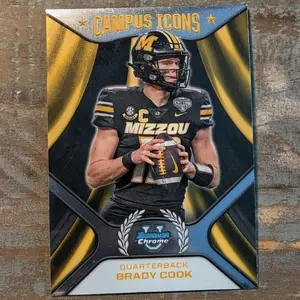 2024 Bowman Chrome U “Campus Icons” Brady Cook CI-4 Missouri Mizzou QB Insert