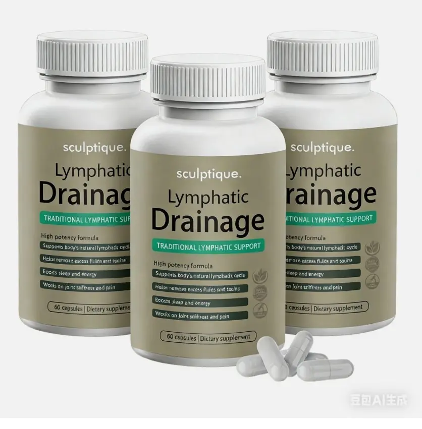 3PACK Sculptique Lymphatic Drainage Capsules, Lymphatic Drainage,60 Capsules USA