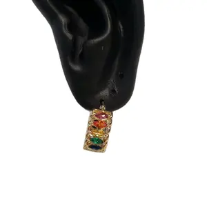 Gold Laminated Earrings with Beautiful Style for Women