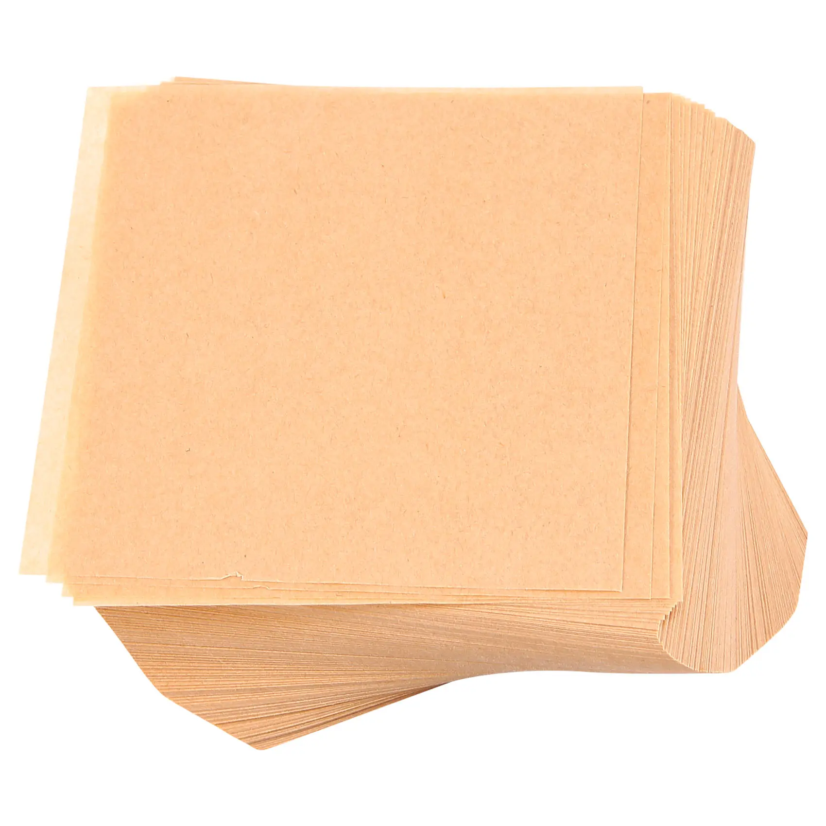 Unbleached Nonstick Greaseproof Parchment Paper Baking Sheets (500 Pcs, 4x4 In/10 * 10Cm, Biodegradable) - Oil-Resistant Household Appliance Accessories for Bakeware, Wrapping, Arts and Crafts, Ideal for Moms