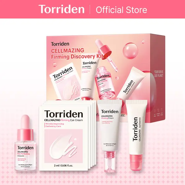 [Torriden Official] CELLMAZING Collagen Firming Discovery Kit (4-Piece Set) | Anti-Aging & Wrinkle Care Travel Minis  | K-Beauty