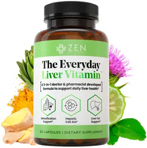 The Everyday Liver Vitamin #1 Daily Liver Vitamin in the U.S. with Patented Bergacyn FF - 60 Capsules - Zen Nutrients