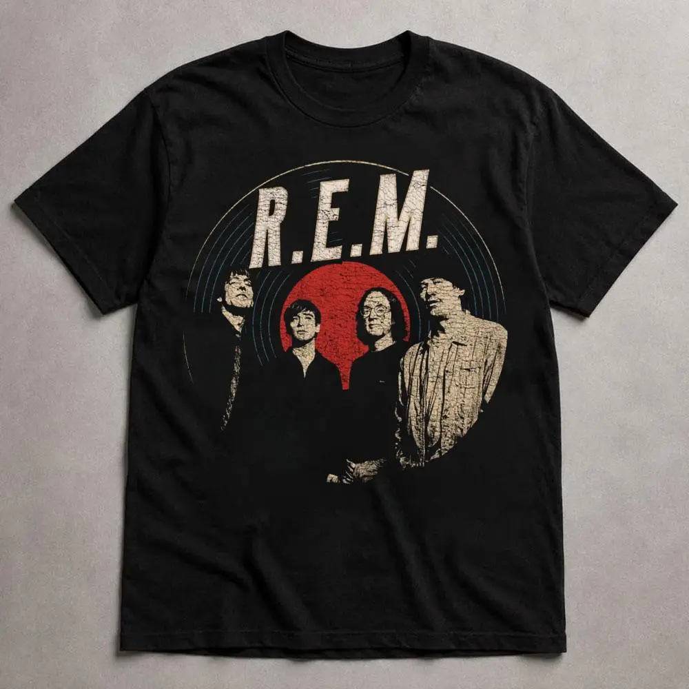 Classic R.E.M. Graphic Tee, Retro Alternative Rock Shirt, Premium Cotton Apparel
